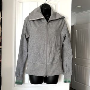 LuluLemon Grey Scuba Zip Jacket Zip